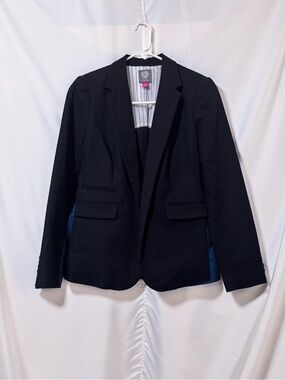 Vince Camuto Black Open Front Career Blazer Jacket Women’s Size 2